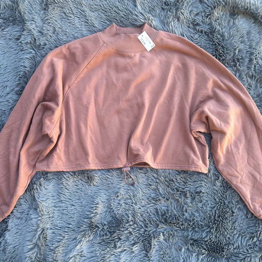 Aeropostale Crop Mock Neck Top